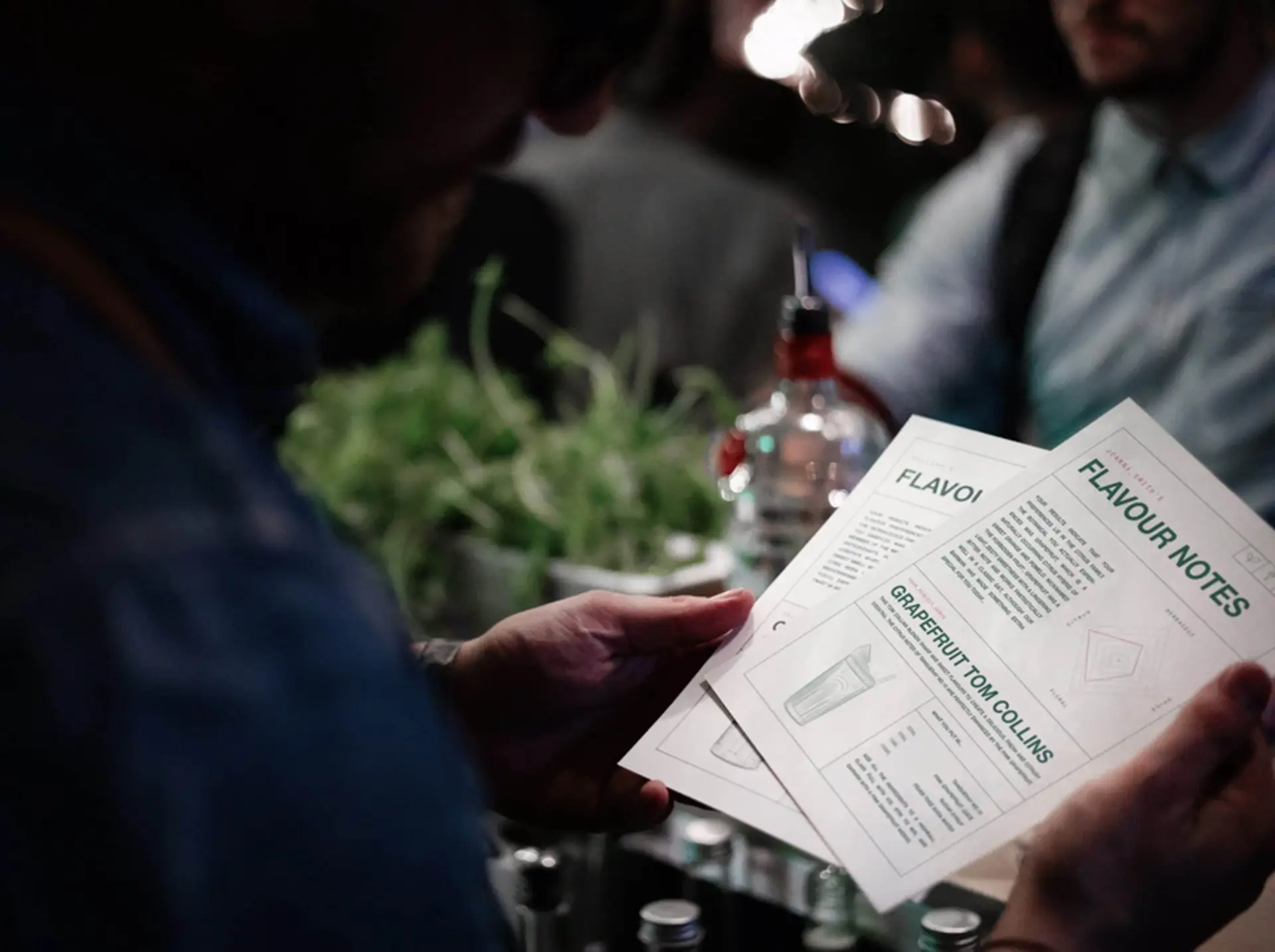 Tanqueray flavour notes sheet