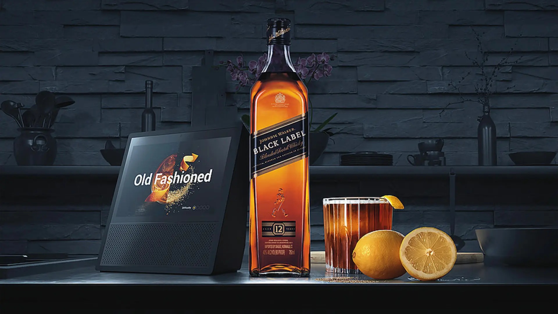 The Bar serving a Johnnie Walker Black Label Old Fashioned